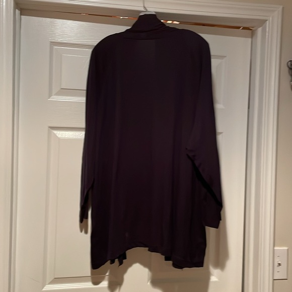 Black Open Front Cardigan by Land’s End - Picture 3 of 3